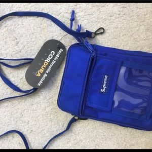 supreme utility pouch royal blue